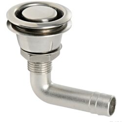 Sfiato inox 90° incassato