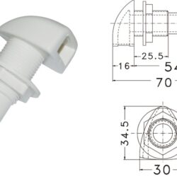 Sfiato in plastica Ø 16 mm
