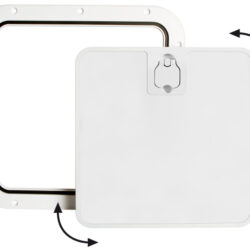 Portello estraibile bianco 375 x 375 mm