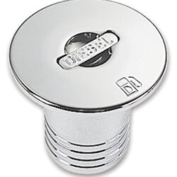 Tappo ottone cromato a filo Diesel 50 mm