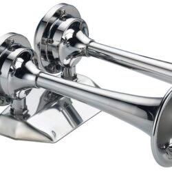 Tromba cromata 2 corni 24 V