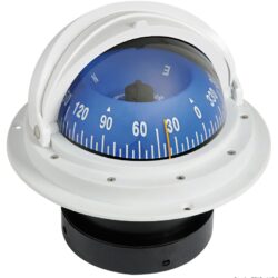 Bussola Riviera 4" con coperchio bianca/blu rosa frontale