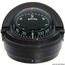 Bussola Ritchie Voyager 3" esterna nera/nera