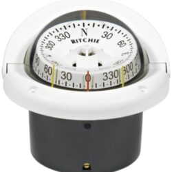 Bussola Ritchie Helmsman 3"3/4 inc. bianca front.