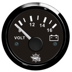 Voltmetro 8/16 V nero/nera