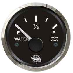 Indicatore livello acqua 240/33 ohm nero/lucida