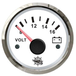 Voltmetro 8/16 V bianco/lucida