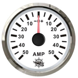 Amperometro con shunt 50 A bianco/lucida