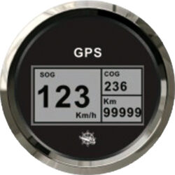 Log con bussola e totalizzatore GPS nero/lucida