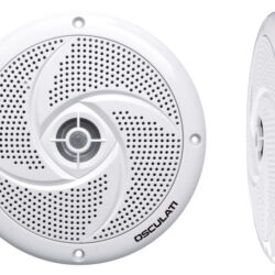 Casse stereo ultra piatte doppio cono bianche 4"