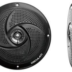 Casse stereo ultra piatte doppio cono nere 4"