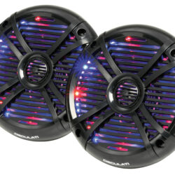 Casse a due vie con LED RGB progr. 5,25'' nere