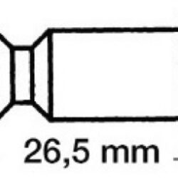 Scalmo plastica/ottone 12,5 x26,5 mm