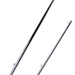 Asta bandiera inox con pallina 750 mm