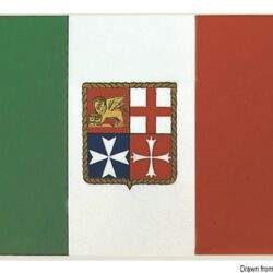Bandiera adesiva Italia 11 x 16 cm