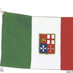 Bandiera Italia Marina Mercantile 30 x 45 cm