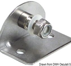 Piastrina 90° filetto 8 mm interno