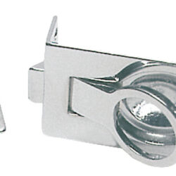 Scrocchetto a filo ottone cromato 57x40 mm