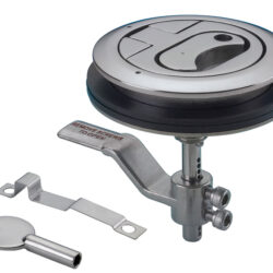 Alzapagliolo inox + serratura