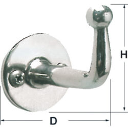 Gancetto inox 66x36 mm