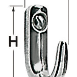 Gancetto inox 29x32 mm
