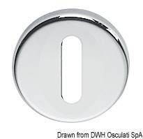 Rosette per serrature Ø 48 mmforo ovale 1 CF(2 PZ)