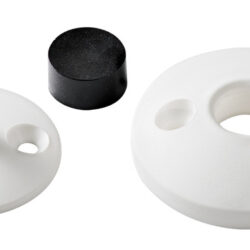 Fermasportelli nylon+gomma, bianco 1 CF(10 PZ)