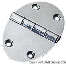 Cerniera 78x56mm 3mm viti