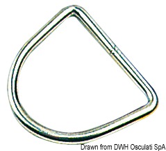 Mezzo anello inox 6x30 mm 1 CF(10 PZ)