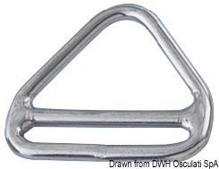 Triangolo barra inox 8x50 mm 1 CF(5 PZ)