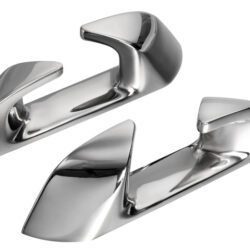 Passacavo inox Capri angolato120mm (SX+DX)
