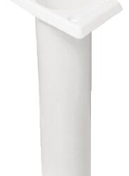 Portacanne polipr. quadrato UV stab. bianco 230 mm