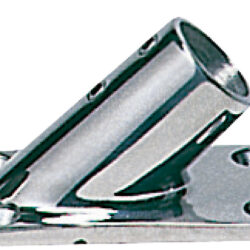 Base rettangolare inox 45° 22mm