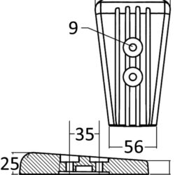 Anodo magnesio piede Volvo SX/DPS
