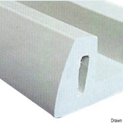 Profilo PVC grigio 72 x 30 mm (barra 2 m)