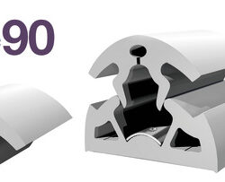 Profilo parabordo BINO 90 grigio