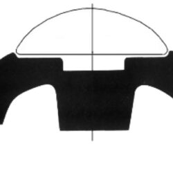 Base per profili PVC bianco 60 mm