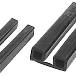 Profilo parabordi nero 44 x 18 mm
