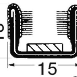 Profilato vetri semplice 4/6 mm
