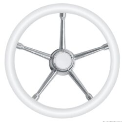 Volante A inox/bianco 350 mm