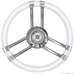 Volante C inox/bianco 350 mm