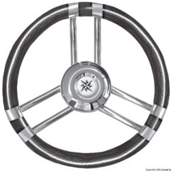 Volante C inox/carbonio 350 mm
