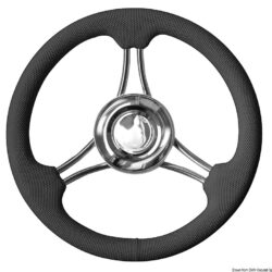 Volante razze curvo nero mm 350