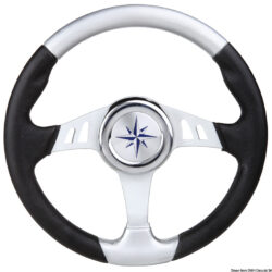 Volante Skipper nero/argento mm 350