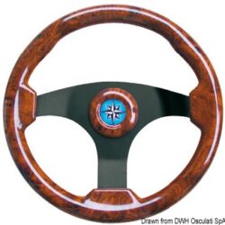 Volante Technic nero/radica