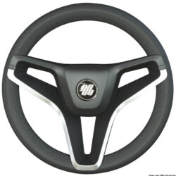 Volante Portofino nero 350mm razze profilo oro