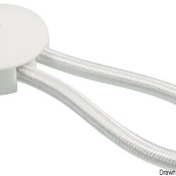 Gancio elastico bianco 80 mm 1 CF(5 PZ)