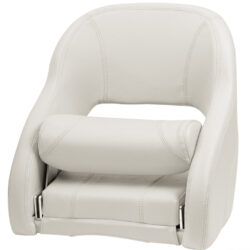 Sedile anatomico imbottito con Flip Up H52R bianco