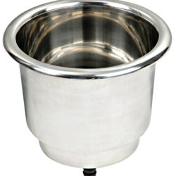 Portabicchieri con drenaggio Delux Inox LED