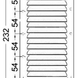 Griglia areazione 232 x 127 mm + antizanzare